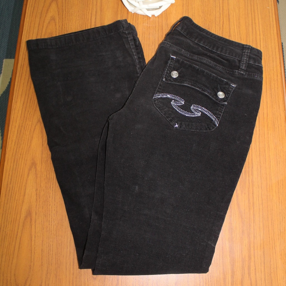 NOBO No Boundries Black Brushed Cords Pants Jeans